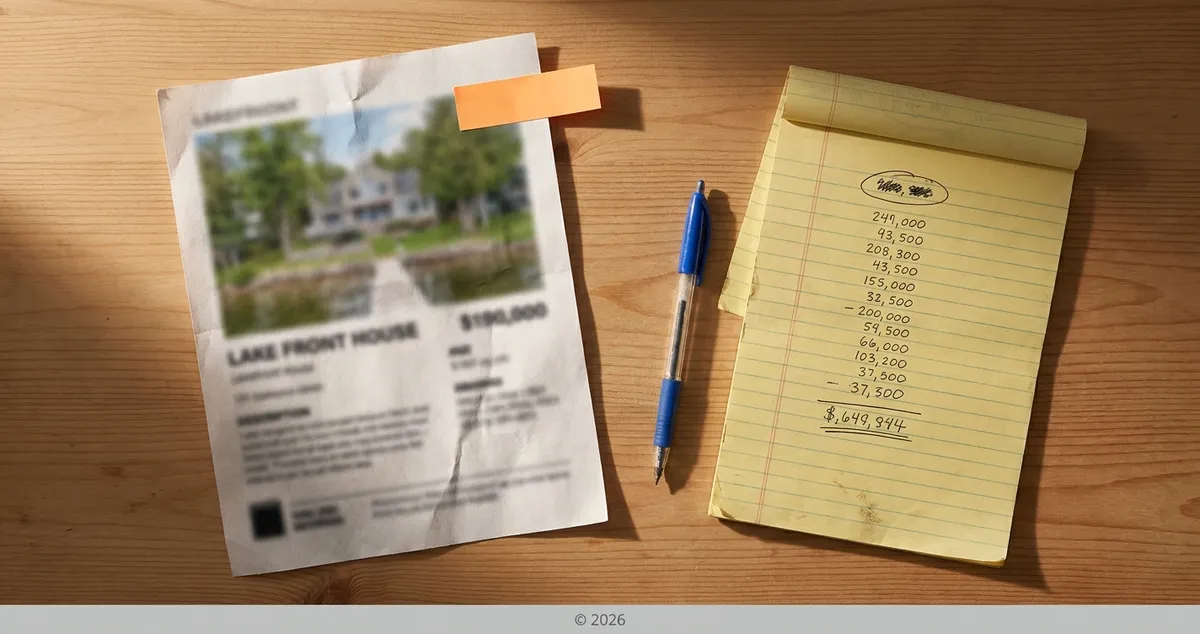 The real cost of the lake house: the math most buyers never run