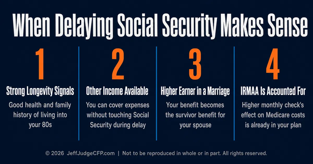 When delaying Social Security makes sense