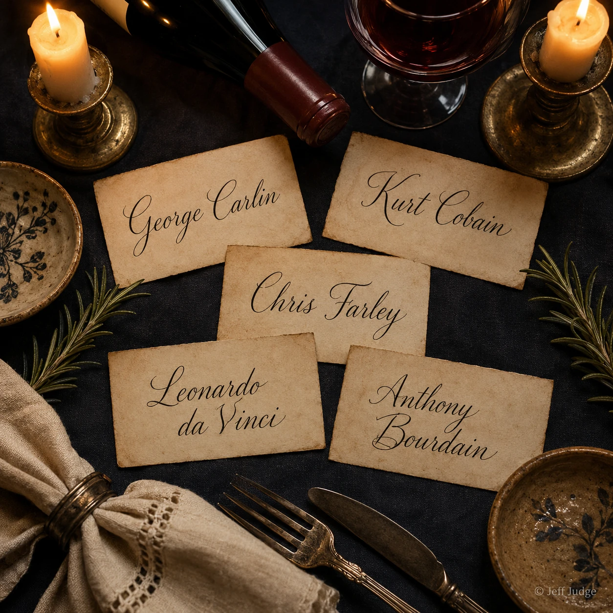 My Dream Dinner Party: Top 5 Guests (Living or Historical)